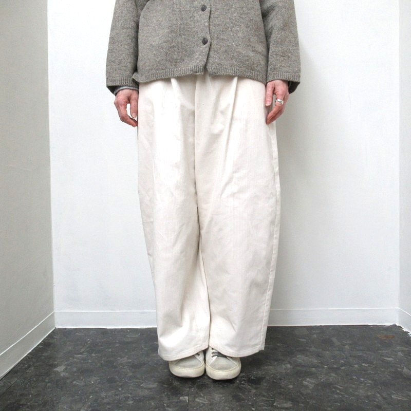 LIYPCA コーデュロイワイドパンツ /IV30 【日本製】